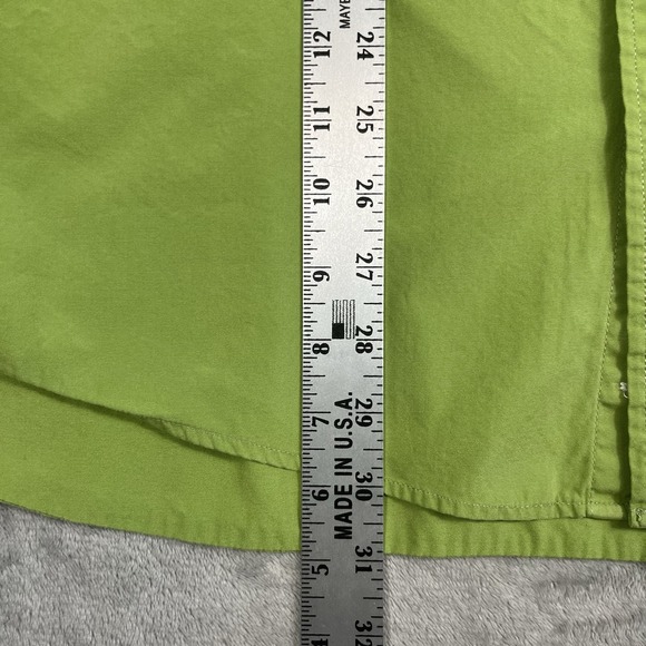 J.Crew Shirt Mens XL Green Brushed Twill Classic Long Sleeve Super Soft - Picture 8 of 11